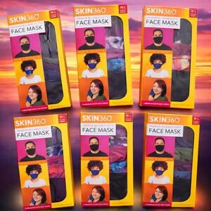 SKIN 360 FACE MASKS PREMIUM REUSABLE CLOTH QTY(6) BRAND NEW READY TO SHIP